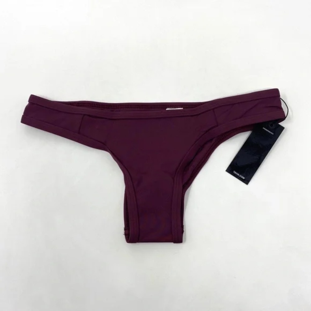 Tavik Womens Jayden Moderate Swim BOTTOM ONLY in Merlot Size Extra Small - Picture 2 of 8